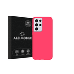 Laptop, Telefoane si Tablete - Telefoane mobile si accesorii - Accesorii Telefoane - Huse telefoane - Husa Soft Touch, slim, ALC Mobile, anti soc, compatibila cu Samsung Galaxy S21 Ultra, Roz Neon Tpu - Infinity.ro