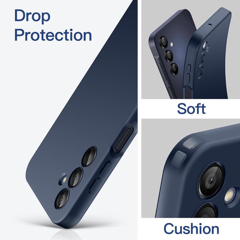 Laptop, Telefoane si Tablete - Telefoane mobile si accesorii - Accesorii Telefoane - Huse telefoane - Husa Soft Touch, slim, ALC Mobile, anti soc, compatibila cu Samsung Galaxy A15 5G, Albastru Inchis Tpu - Infinity.ro