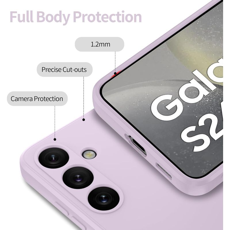 Laptop, Telefoane si Tablete - Telefoane mobile si accesorii - Accesorii Telefoane - Huse telefoane - Husa Soft Touch, slim, ALC Mobile, anti soc, compatibila cu Samsung Galaxy S24, Lila Tpu - Infinity.ro