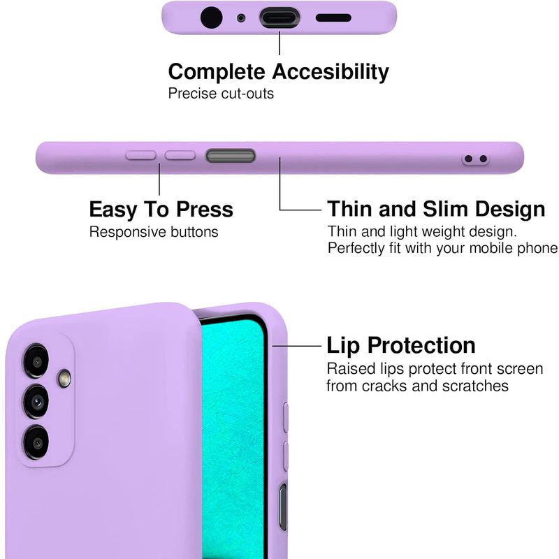 Laptop, Telefoane si Tablete - Telefoane mobile si accesorii - Accesorii Telefoane - Huse telefoane - Husa Soft Touch, slim, ALC Mobile, anti soc, compatibila cu Samsung Galaxy A13 5G, Lila Tpu - Infinity.ro