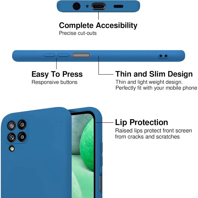 Laptop, Telefoane si Tablete - Telefoane mobile si accesorii - Accesorii Telefoane - Huse telefoane - Husa Soft Touch, slim, ALC Mobile, anti soc, compatibila cu Samsung Galaxy A22 4G LTE, Albastru Tpu - Infinity.ro