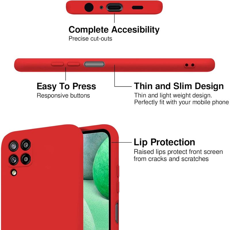Laptop, Telefoane si Tablete - Telefoane mobile si accesorii - Accesorii Telefoane - Huse telefoane - Husa Soft Touch, slim, ALC Mobile, anti soc, compatibila cu Samsung Galaxy A22 4G LTE, Rosu Tpu - Infinity.ro