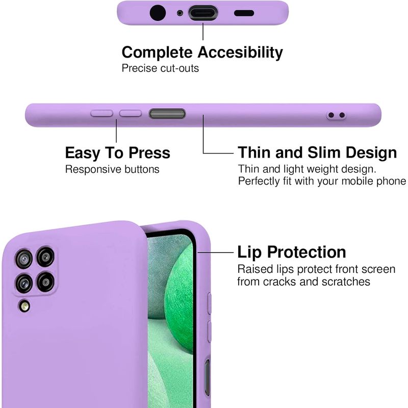Laptop, Telefoane si Tablete - Telefoane mobile si accesorii - Accesorii Telefoane - Huse telefoane - Husa Soft Touch, slim, ALC Mobile, anti soc, compatibila cu Samsung Galaxy A22 4G LTE, Lila Tpu - Infinity.ro