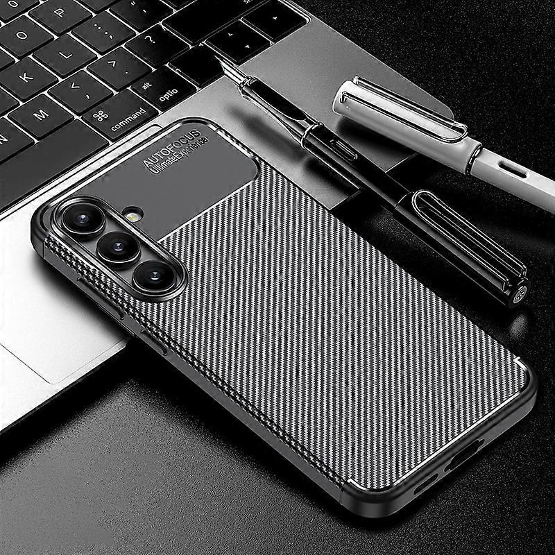 Laptop, Telefoane si Tablete - Telefoane mobile si accesorii - Accesorii Telefoane - Huse telefoane - Husa Auto Focus Carbon ALC Mobile, Pentru Samsung Galaxy S24 FE, - Negru - Infinity.ro