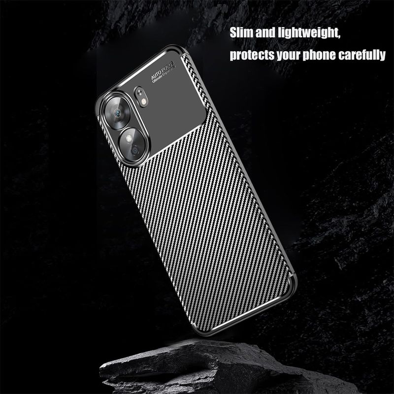 Laptop, Telefoane si Tablete - Telefoane mobile si accesorii - Accesorii Telefoane - Huse telefoane - Husa Auto Focus Carbon ALC Mobile, Pentru XIAOMI Redmi 13C - Negru - Infinity.ro