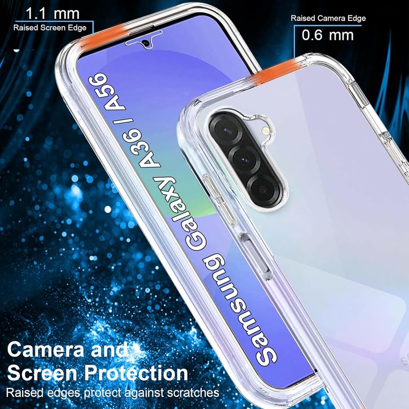 Laptop, Telefoane si Tablete - Telefoane mobile si accesorii - Accesorii Telefoane - Huse telefoane - Husa 360 compatibila cu Samsung Galaxy A36 / A56 - V2 Transparent fata si spate - Infinity.ro