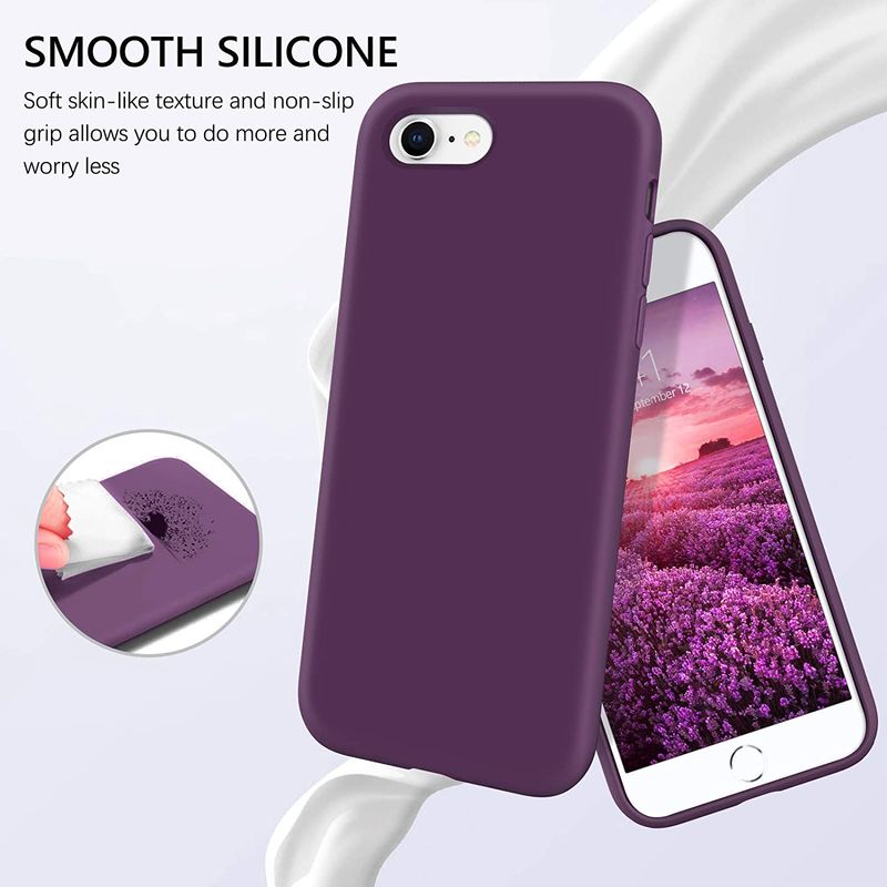 Laptop, Telefoane si Tablete - Telefoane mobile si accesorii - Accesorii Telefoane - Huse telefoane - Husa Liquid soft touch compatibila cu Apple IPhone 7 / 8 / SE 2020, Mov - ALC® - Infinity.ro