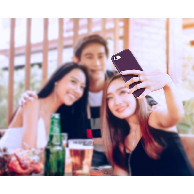 Laptop, Telefoane si Tablete - Telefoane mobile si accesorii - Accesorii Telefoane - Huse telefoane - Husa Liquid soft touch compatibila cu Apple IPhone 7 / 8 / SE 2020, Mov - ALC® - Infinity.ro