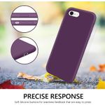 Laptop, Telefoane si Tablete - Telefoane mobile si accesorii - Accesorii Telefoane - Huse telefoane - Husa Liquid soft touch compatibila cu Apple IPhone 7 / 8 / SE 2020, Mov - ALC® - Infinity.ro