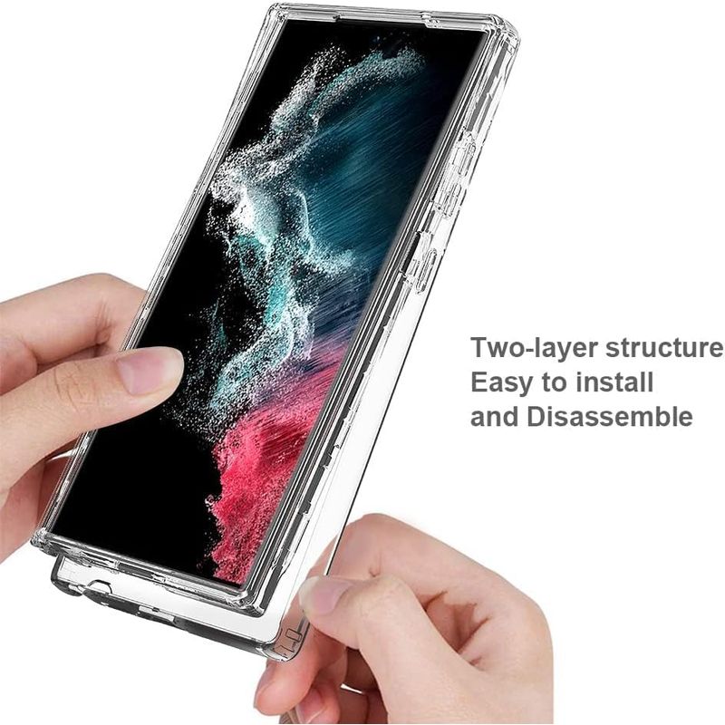 Laptop, Telefoane si Tablete - Telefoane mobile si accesorii - Accesorii Telefoane - Huse telefoane - Husa 360 ALC Mobile, compatibila cu Samsung Galaxy S24 Ultra, V2 Transparent fata+spate - Infinity.ro