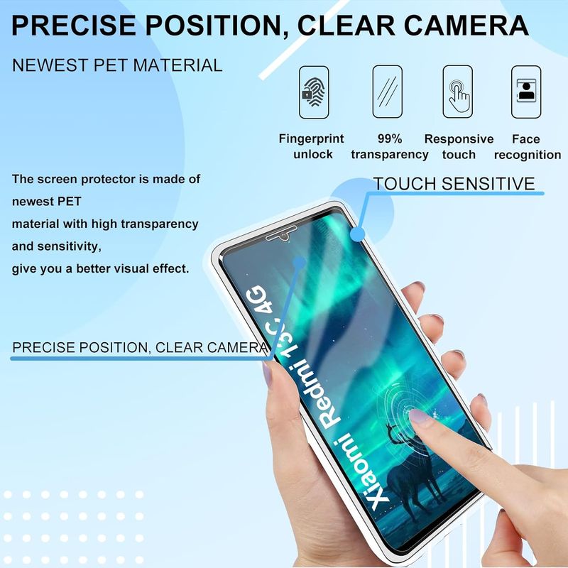 Laptop, Telefoane si Tablete - Telefoane mobile si accesorii - Accesorii Telefoane - Huse telefoane - Husa 360 compatibila cu Xiaomi Redmi 13C - V2 Transparent fata si spate - Infinity.ro