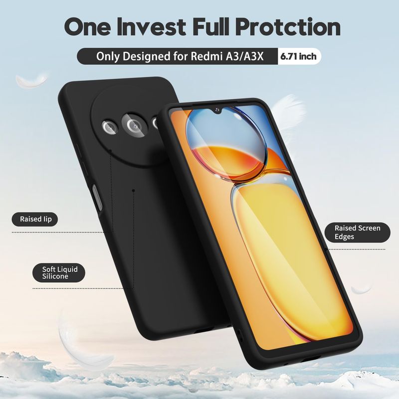 Laptop, Telefoane si Tablete - Telefoane mobile si accesorii - Accesorii Telefoane - Huse telefoane - Husa Soft Touch, slim, ALC Mobile, anti soc, compatibila cu Xiaomi Redmi A3, Negru Tpu - Infinity.ro