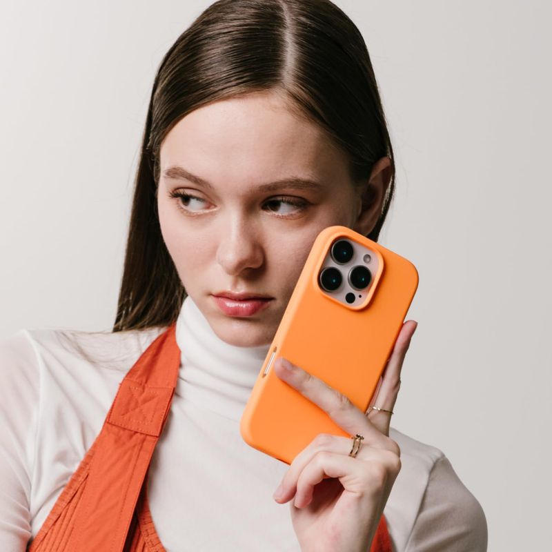 Laptop, Telefoane si Tablete - Telefoane mobile si accesorii - Accesorii Telefoane - Huse telefoane - Husa Soft Touch, slim, ALC Mobile, anti soc, compatibila cu IPhone 16 Pro Max, Portocaliu Tpu - Infinity.ro