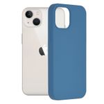 Laptop, Telefoane si Tablete - Telefoane mobile si accesorii - Accesorii Telefoane - Huse telefoane - Husa Liquid soft touch compatibila cu Apple IPhone 13, Albastru - ALC® - Infinity.ro
