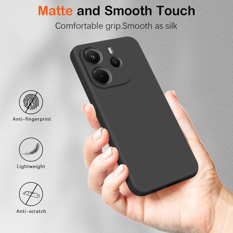 Laptop, Telefoane si Tablete - Telefoane mobile si accesorii - Accesorii Telefoane - Huse telefoane - Husa Soft Touch, slim, ALC Mobile, anti soc, compatibila cu Xiaomi Redmi Note 14 5G, Negru Tpu - Infinity.ro