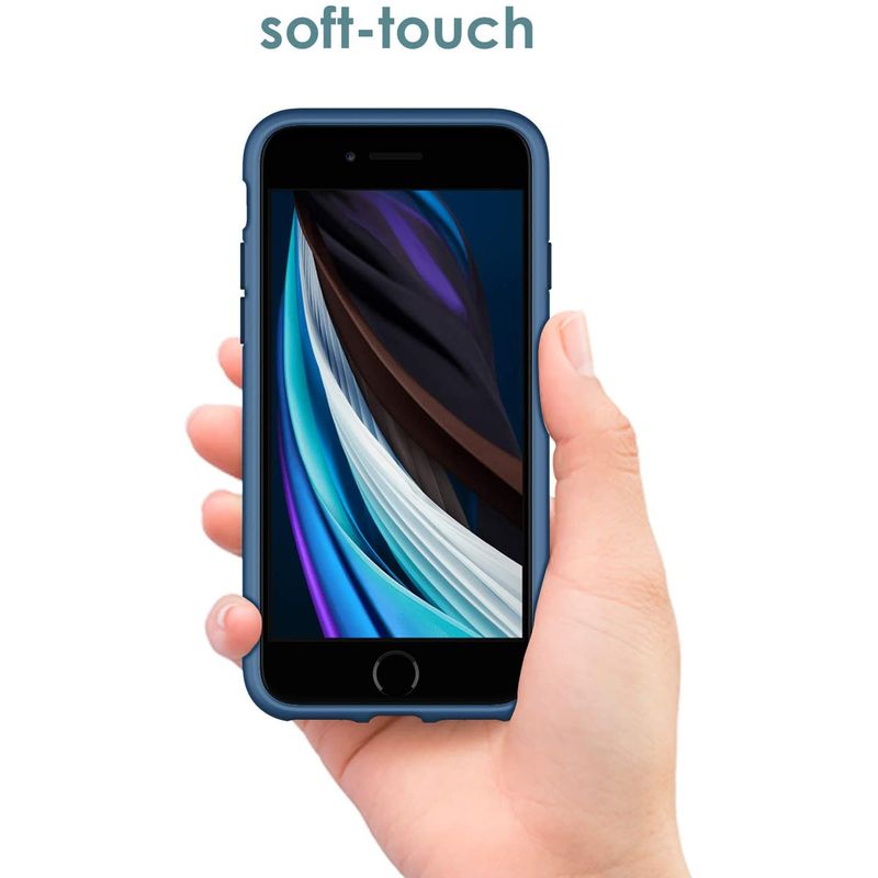 Laptop, Telefoane si Tablete - Telefoane mobile si accesorii - Accesorii Telefoane - Huse telefoane - Husa Liquid soft touch compatibila cu Apple IPhone 7 / 8 / SE 2020, Albastru - ALC® - Infinity.ro