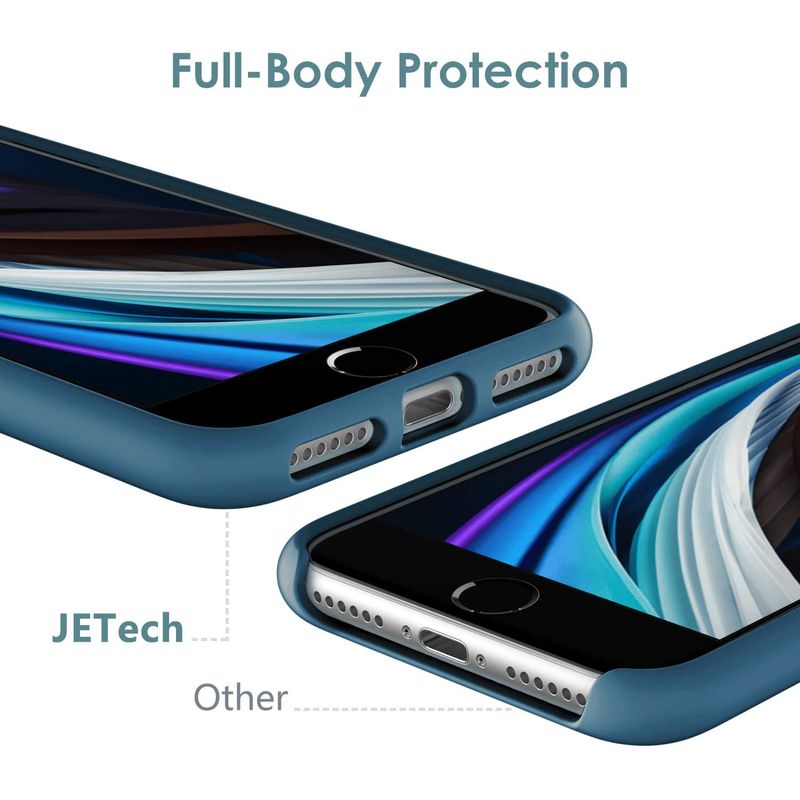 Laptop, Telefoane si Tablete - Telefoane mobile si accesorii - Accesorii Telefoane - Huse telefoane - Husa Liquid soft touch compatibila cu Apple IPhone 7 / 8 / SE 2020, Albastru - ALC® - Infinity.ro