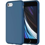 Laptop, Telefoane si Tablete - Telefoane mobile si accesorii - Accesorii Telefoane - Huse telefoane - Husa Liquid soft touch compatibila cu Apple IPhone 7 / 8 / SE 2020, Albastru - ALC® - Infinity.ro