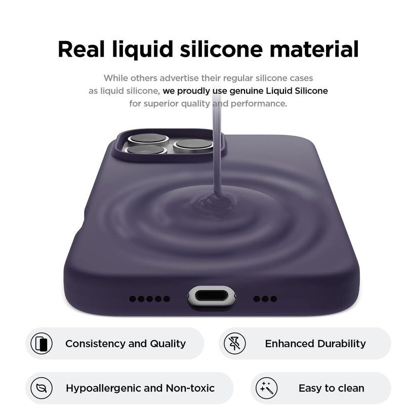 Laptop, Telefoane si Tablete - Telefoane mobile si accesorii - Accesorii Telefoane - Huse telefoane - Husa Soft Touch, slim, ALC Mobile, anti soc, compatibila cu IPhone 16 Pro, Mov Inchis Tpu - Infinity.ro