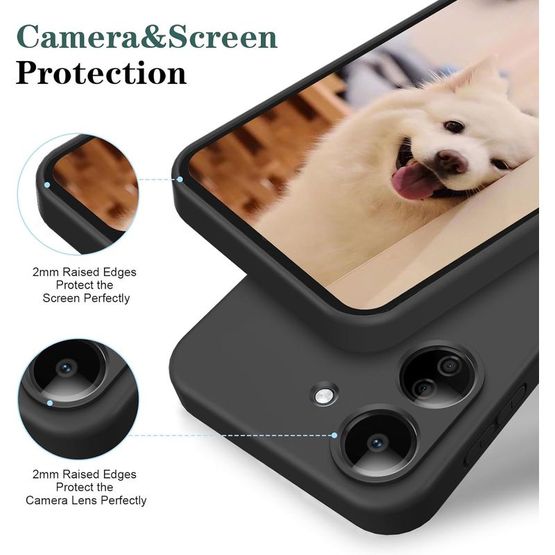 Laptop, Telefoane si Tablete - Telefoane mobile si accesorii - Accesorii Telefoane - Huse telefoane - Husa Soft Touch, slim, ALC Mobile, anti soc, compatibila cu Xiaomi Redmi 13C, Negru Tpu - Infinity.ro