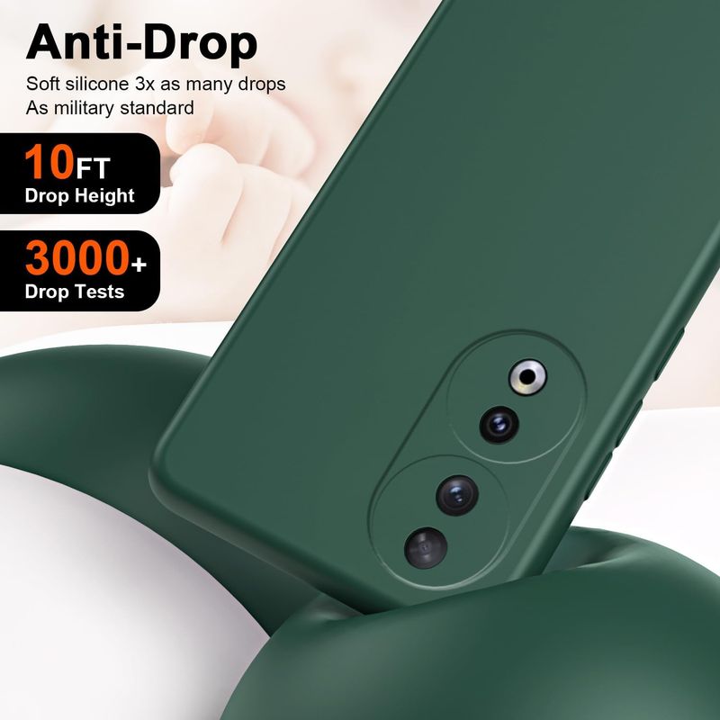 Laptop, Telefoane si Tablete - Telefoane mobile si accesorii - Accesorii Telefoane - Huse telefoane - Husa Soft Touch, slim, ALC Mobile, anti soc, compatibila cu Honor 90, Verde Inchis Tpu - Infinity.ro