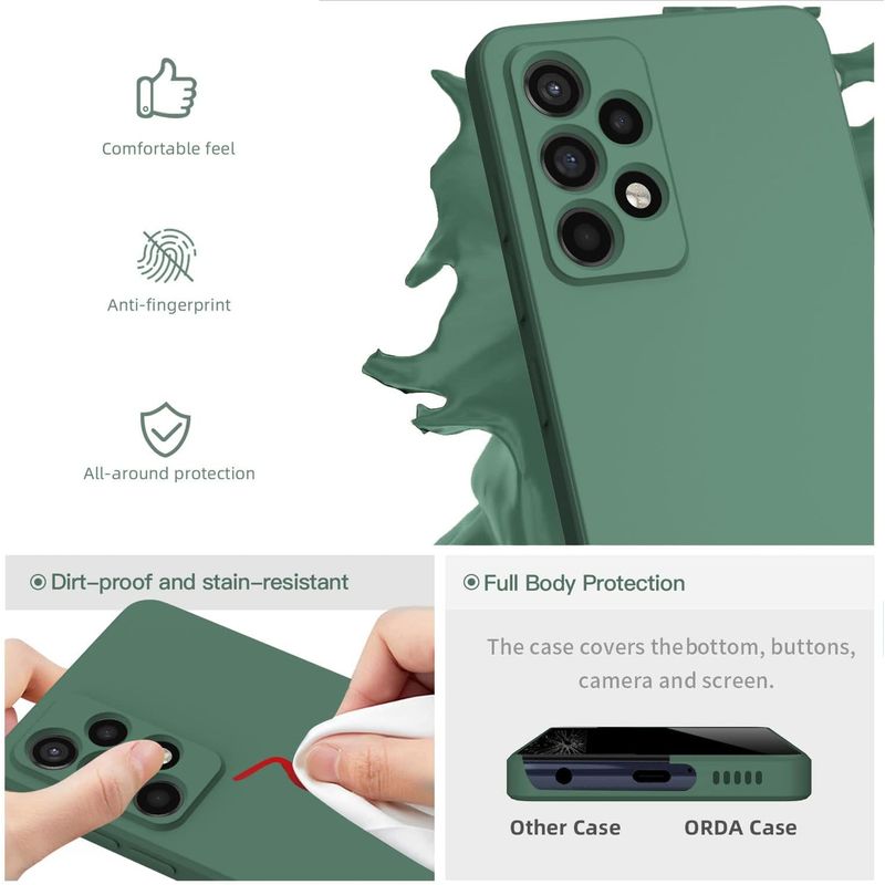 Laptop, Telefoane si Tablete - Telefoane mobile si accesorii - Accesorii Telefoane - Huse telefoane - Husa Soft Touch, slim, ALC Mobile, anti soc, compatibila cu Samsung Galaxy A23 5G, Verde Olive Tpu - Infinity.ro