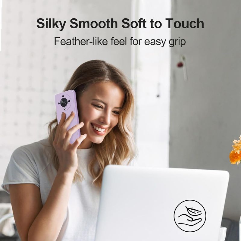 Laptop, Telefoane si Tablete - Telefoane mobile si accesorii - Accesorii Telefoane - Huse telefoane - Husa Soft Touch, slim, ALC Mobile, anti soc, compatibila cu Honor Magic 6 Lite, Mov Lila Tpu - Infinity.ro