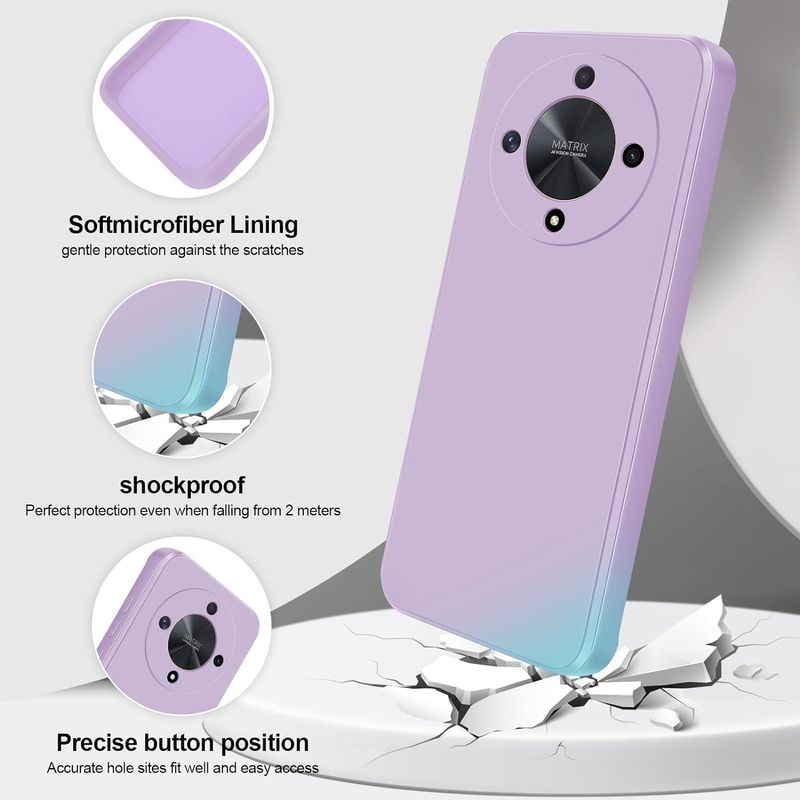 Laptop, Telefoane si Tablete - Telefoane mobile si accesorii - Accesorii Telefoane - Huse telefoane - Husa Soft Touch, slim, ALC Mobile, anti soc, compatibila cu Honor Magic 5 Lite, Mov Lila Tpu - Infinity.ro