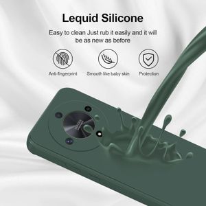 Husa Soft Touch, slim, ALC Mobile, anti soc, compatibila cu Honor Magic 6 Lite, Verde Inchis Tpu