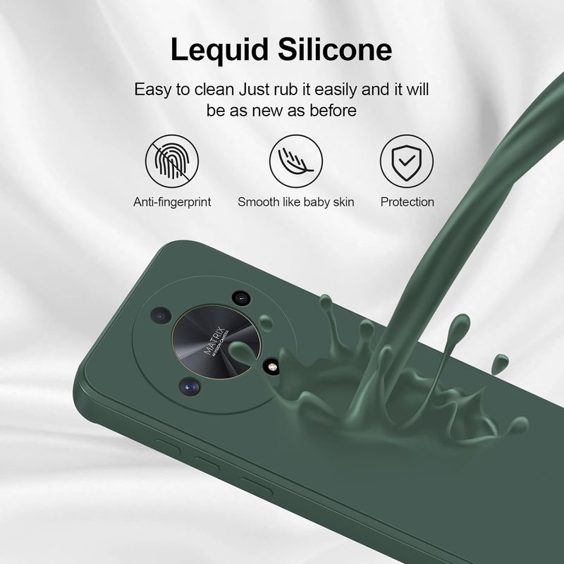 Laptop, Telefoane si Tablete - Telefoane mobile si accesorii - Accesorii Telefoane - Huse telefoane - Husa Soft Touch, slim, ALC Mobile, anti soc, compatibila cu Honor Magic 6 Lite, Verde Inchis Tpu - Infinity.ro