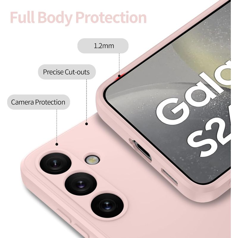 Laptop, Telefoane si Tablete - Telefoane mobile si accesorii - Accesorii Telefoane - Huse telefoane - Husa Soft Touch, slim, ALC Mobile, anti soc, compatibila cu Samsung Galaxy S24 Plus, Roz Pudra Tpu - Infinity.ro