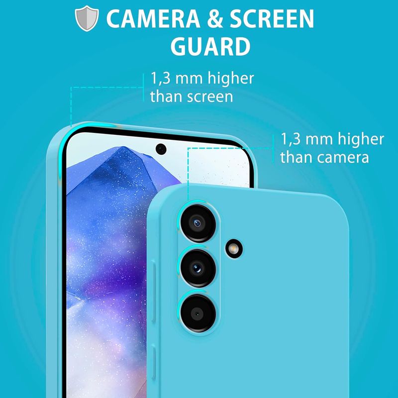 Laptop, Telefoane si Tablete - Telefoane mobile si accesorii - Accesorii Telefoane - Huse telefoane - Husa Soft Touch, slim, ALC Mobile, anti soc, compatibila cu Samsung Galaxy A35, Albastru Deschis Tpu - Infinity.ro