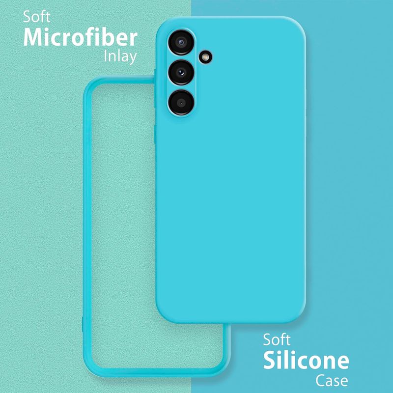 Laptop, Telefoane si Tablete - Telefoane mobile si accesorii - Accesorii Telefoane - Huse telefoane - Husa Soft Touch, slim, ALC Mobile, anti soc, compatibila cu Samsung Galaxy A35, Albastru Deschis Tpu - Infinity.ro