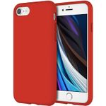 Laptop, Telefoane si Tablete - Telefoane mobile si accesorii - Accesorii Telefoane - Huse telefoane - Husa Liquid soft touch compatibila cu Apple IPhone 7 / 8 / SE 2020, Red - ALC® - Infinity.ro