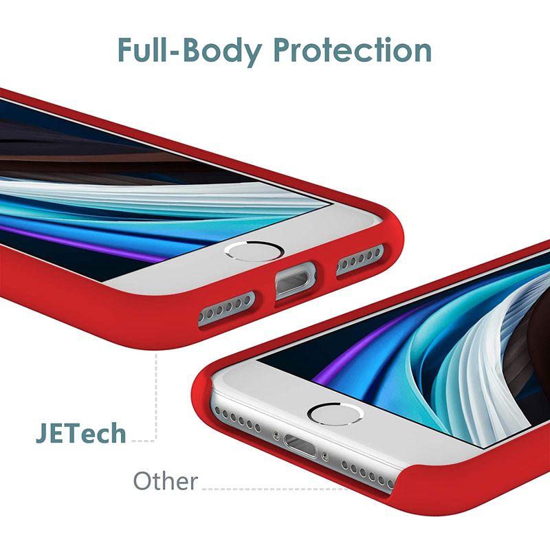 Laptop, Telefoane si Tablete - Telefoane mobile si accesorii - Accesorii Telefoane - Huse telefoane - Husa Liquid soft touch compatibila cu Apple IPhone 7 / 8 / SE 2020, Red - ALC® - Infinity.ro