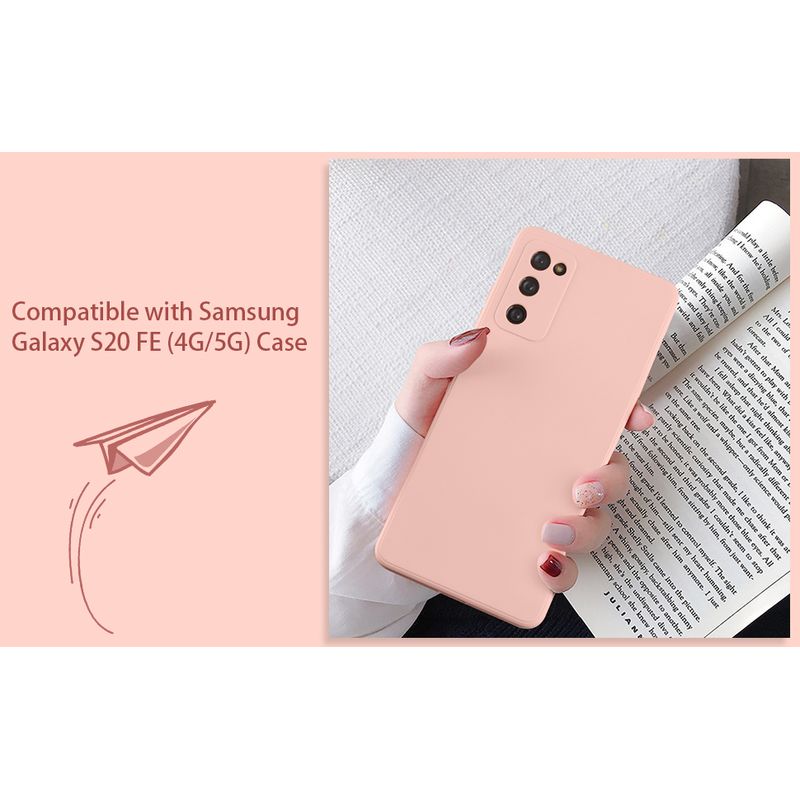 Laptop, Telefoane si Tablete - Telefoane mobile si accesorii - Accesorii Telefoane - Huse telefoane - Husa Liquid soft touch compatibila cu Samsung Galaxy S20 FE, Baby Pink, ALC - Infinity.ro