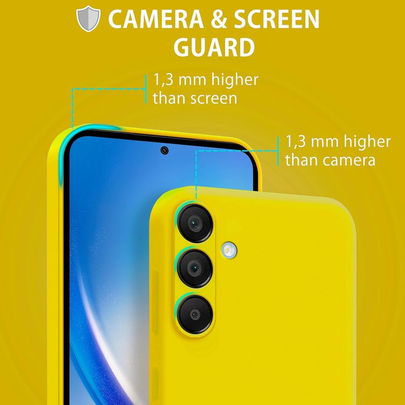 Laptop, Telefoane si Tablete - Telefoane mobile si accesorii - Accesorii Telefoane - Huse telefoane - Husa Soft Touch, slim, ALC Mobile, anti soc, compatibila cu Samsung Galaxy A55, Galben Tpu - Infinity.ro