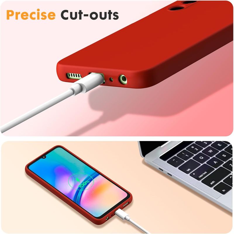 Laptop, Telefoane si Tablete - Telefoane mobile si accesorii - Accesorii Telefoane - Huse telefoane - Husa Soft Touch, slim, ALC Mobile, anti soc, compatibila cu Samsung Galaxy A05S, Rosu Tpu - Infinity.ro