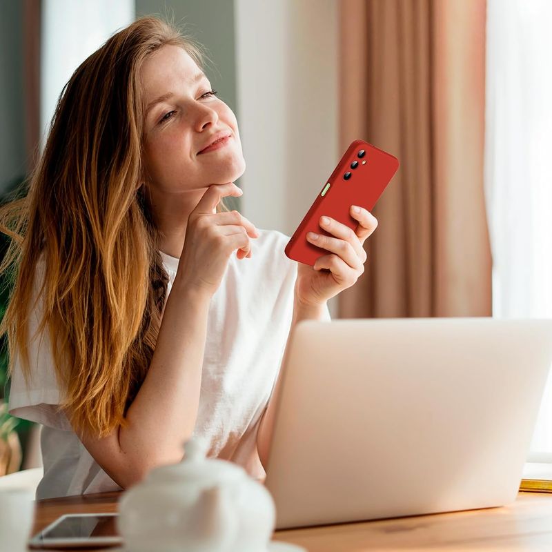 Laptop, Telefoane si Tablete - Telefoane mobile si accesorii - Accesorii Telefoane - Huse telefoane - Husa Soft Touch, slim, ALC Mobile, anti soc, compatibila cu Samsung Galaxy A05S, Rosu Tpu - Infinity.ro