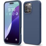 Laptop, Telefoane si Tablete - Telefoane mobile si accesorii - Accesorii Telefoane - Huse telefoane - Husa Soft Touch, slim, ALC Mobile, anti soc, compatibila cu IPhone 16 Pro, Albastru Inchis Tpu - Infinity.ro