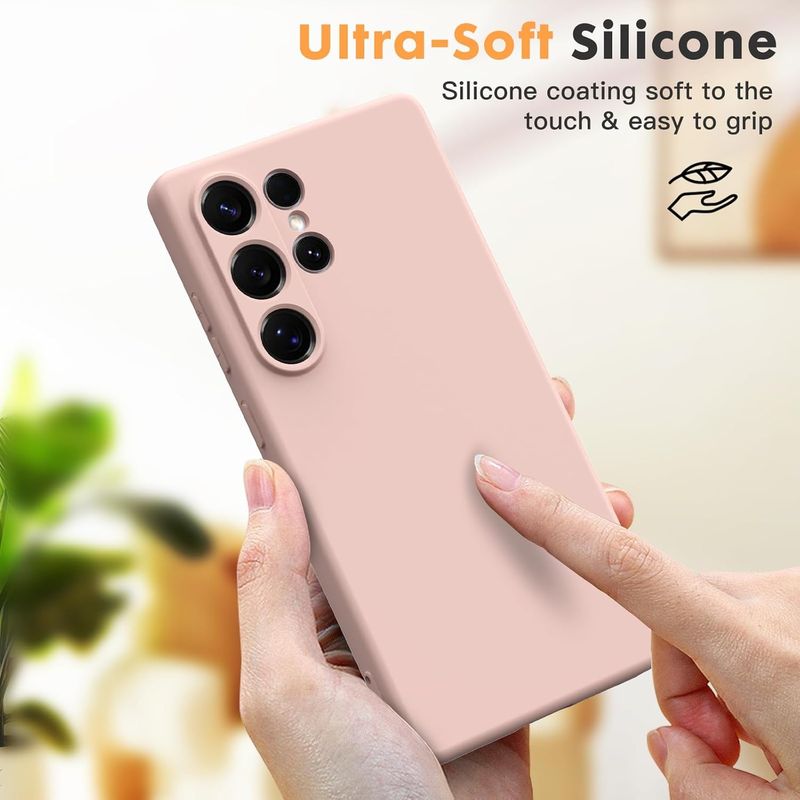 Laptop, Telefoane si Tablete - Telefoane mobile si accesorii - Accesorii Telefoane - Huse telefoane - Husa Soft Touch, slim, ALC Mobile, anti soc, compatibila cu Samsung Galaxy S25 Ultra, Roz Pal Tpu - Infinity.ro