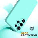 Laptop, Telefoane si Tablete - Telefoane mobile si accesorii - Accesorii Telefoane - Huse telefoane - Husa Soft Touch, slim, ALC Mobile, anti soc, compatibila cu Samsung Galaxy S25 Ultra, Turqoise Tpu - Infinity.ro