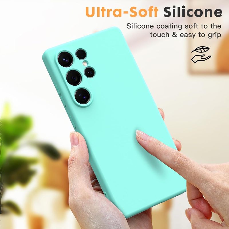 Laptop, Telefoane si Tablete - Telefoane mobile si accesorii - Accesorii Telefoane - Huse telefoane - Husa Soft Touch, slim, ALC Mobile, anti soc, compatibila cu Samsung Galaxy S25 Ultra, Turqoise Tpu - Infinity.ro