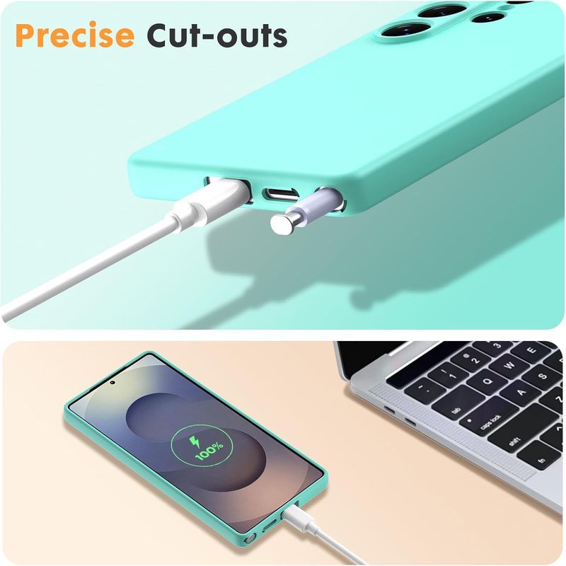 Laptop, Telefoane si Tablete - Telefoane mobile si accesorii - Accesorii Telefoane - Huse telefoane - Husa Soft Touch, slim, ALC Mobile, anti soc, compatibila cu Samsung Galaxy S25 Ultra, Turqoise Tpu - Infinity.ro