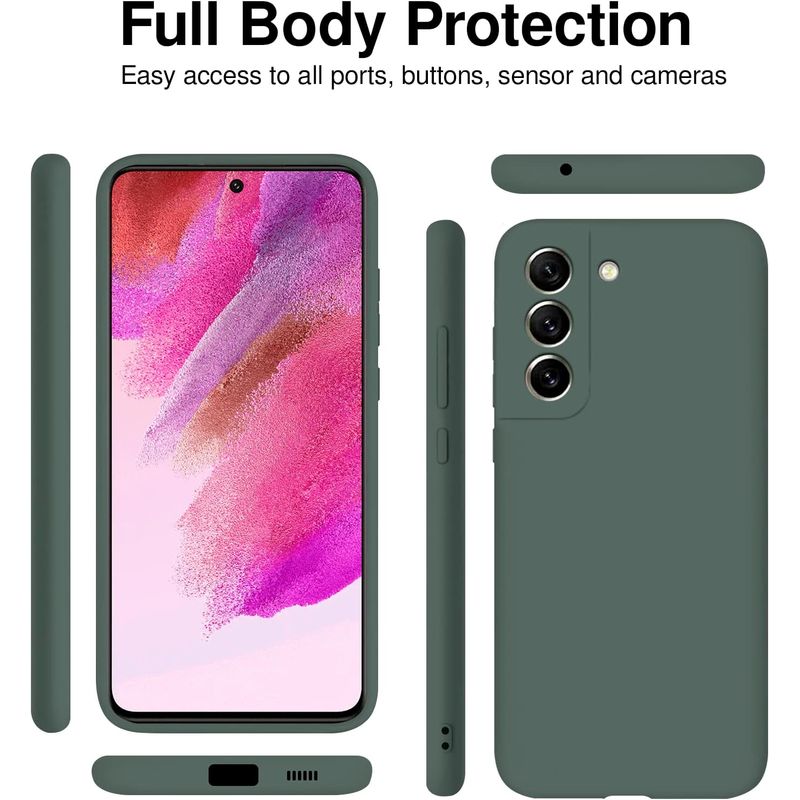Laptop, Telefoane si Tablete - Telefoane mobile si accesorii - Accesorii Telefoane - Huse telefoane - Husa Soft Touch, slim, ALC Mobile, anti soc, compatibila cu Samsung Galaxy S22, Verde Inchis Tpu - Infinity.ro