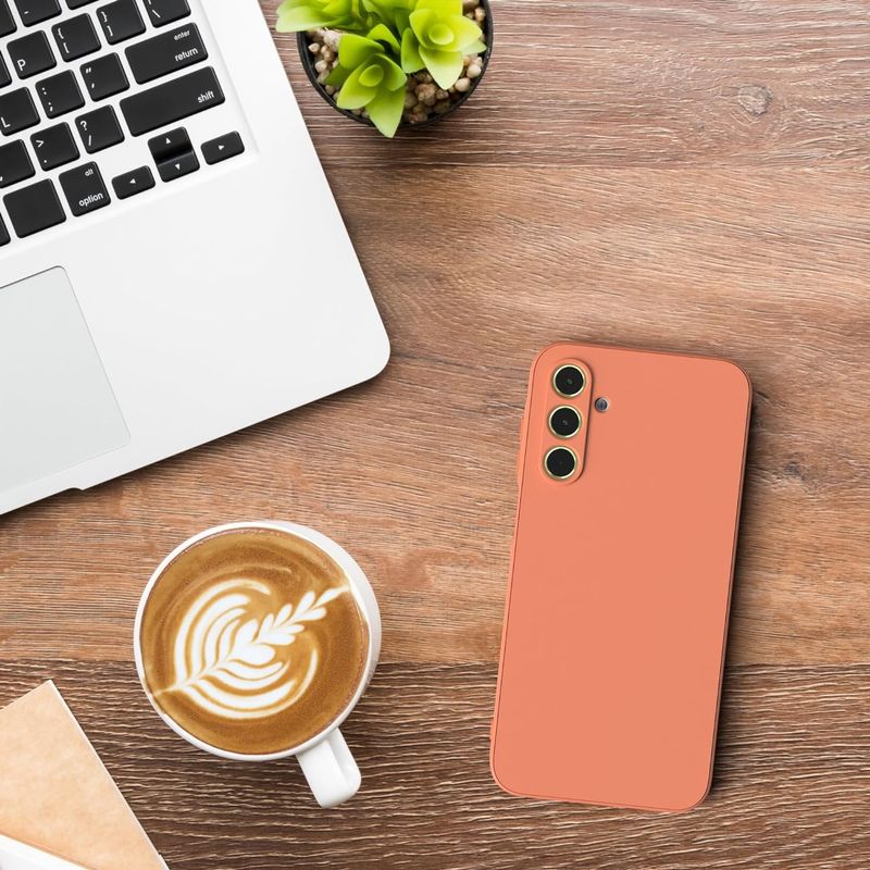 Laptop, Telefoane si Tablete - Telefoane mobile si accesorii - Accesorii Telefoane - Huse telefoane - Husa Soft Touch, slim, ALC Mobile, anti soc, compatibila cu Samsung Galaxy A56, Portocaliu Tpu - Infinity.ro