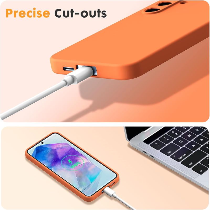 Laptop, Telefoane si Tablete - Telefoane mobile si accesorii - Accesorii Telefoane - Huse telefoane - Husa Soft Touch, slim, ALC Mobile, anti soc, compatibila cu Samsung Galaxy S25, Portocaliu Tpu - Infinity.ro