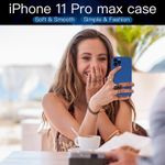 Laptop, Telefoane si Tablete - Telefoane mobile si accesorii - Accesorii Telefoane - Huse telefoane - Husa Liquid soft touch compatibila cu Apple IPhone 11 Pro Max, Albastru - ALC® - Infinity.ro