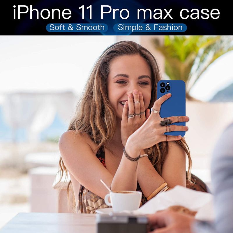 Laptop, Telefoane si Tablete - Telefoane mobile si accesorii - Accesorii Telefoane - Huse telefoane - Husa Liquid soft touch compatibila cu Apple IPhone 11 Pro Max, Albastru - ALC® - Infinity.ro