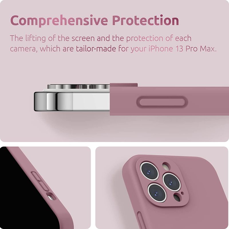 Laptop, Telefoane si Tablete - Telefoane mobile si accesorii - Accesorii Telefoane - Huse telefoane - Husa Liquid soft touch compatibila cu Apple IPhone 13 Pro, Lilac Purple - ALC® - Infinity.ro